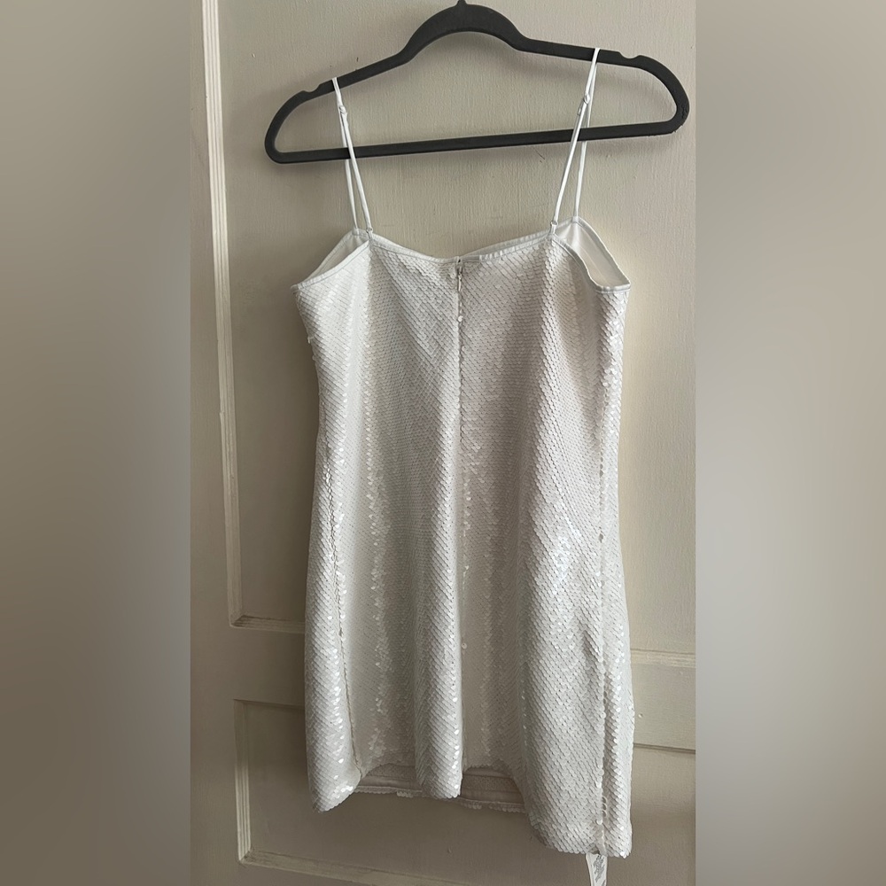 Abercrombie & Fitch White Sequin Mini Dress - Picture 2 of 5